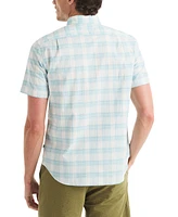 Nautica Men's Classic-Fit Plaid Button-Down Oxford Shirt