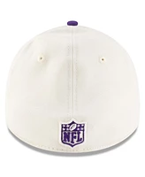 New Era Men's Cream/Purple Minnesota Vikings 2025 Nfl Draft 39THIRTY Flex Hat