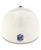 New Era Men's Cream/Royal Indianapolis Colts 2025 Nfl Draft 39THIRTY Flex Hat