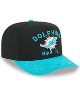 New Era Men's /Aqua Miami Dolphins 2025 Nfl Draft A-Frame 9FIFTY Snapback Hat