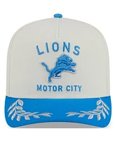 New Era Men's Cream/Blue Detroit Lions 2025 Nfl Draft A-Frame 9FIFTY Snapback Hat
