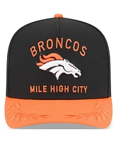 New Era Men's Black/Orange Denver Broncos 2025 Nfl Draft A-Frame 9FIFTY Snapback Hat