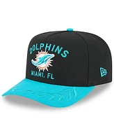 New Era Men's /Aqua Miami Dolphins 2025 Nfl Draft A-Frame 9FIFTY Snapback Hat