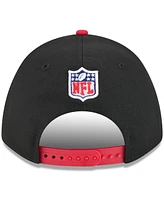 New Era Men's Black/Red Atlanta Falcons 2025 Nfl Draft 9FORTY A-Frame M-Crown Adjustable Hat
