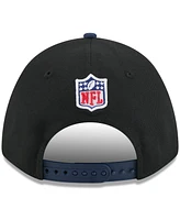 New Era Men's Black/ College Navy Seattle Seahawks 2025 Nfl Draft 9FORTY A-Frame M-Crown Adjustable Hat