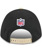 New Era Men's Black/Gold New Orleans Saints 2025 Nfl Draft 9FORTY A-Frame M-Crown Adjustable Hat