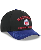 New Era Men's Black/Navy Shield Merchandise 2025 Nfl Draft 9FORTY A-Frame M-Crown Adjustable Hat