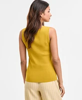 Tahari Asl Women's Sleeveless Sweater Tank Top, Regular & Petite