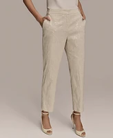 Donna Karan New York Women's Sequin Embellished Linen-Blend Pants