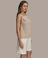 Donna Karan New York Women's Sequin Embellished Sleeveless Top