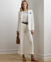 Lauren Ralph Women's Linen-Blend Twill Blazer