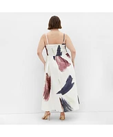 City Chic Plus Jolie Geo Maxi Dress