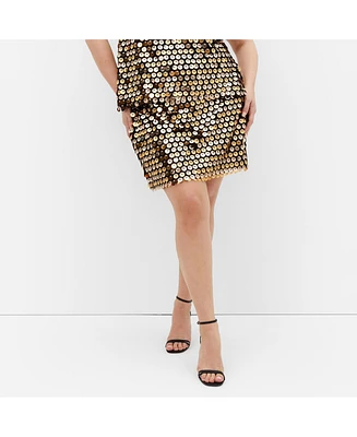 City Chic Plus Disco Skirt