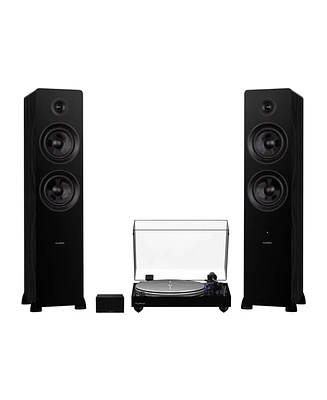 Fluance RT85 Reference High Fidelity Vinyl Turntable, PA10 Phono Preamp and Ai81 Powered Floorstanding Speakers, Ortofon 2M Blue Cartridge, 150W Class