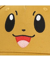 Pokemon Boys Pokemon Face Eevee Youth Brown Snapback Hat