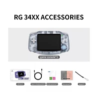 Retro Handheld Game Console, 3.4 Inch Ips Screen, 64GB Storage, 5532 Pre-Installed Games, WiFi, Hdmi