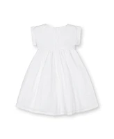 Hope & Henry Toddler Girls Organic Sleeveless Crochet Detail Empire Waist Seersucker Dress