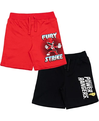 Power Rangers Boys French Terry 2 Pack Shorts