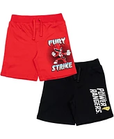 Power Rangers Boys French Terry 2 Pack Shorts