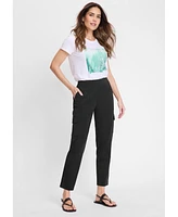 Olsen Women's Lisa Fit Cropped Cargo Pant
