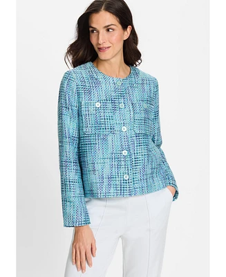 Olsen Women's Cropped Tweed Jacket