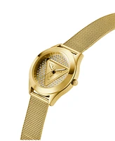 Guess Women's Analog Gold-Tone Mesh Watch, 34mm