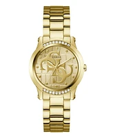 Guess Women's Analog Gold-Tone Stainless Steel Watch, 36mm