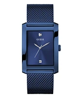 Guess Men's Analog Blue Mesh Watch, 34mm