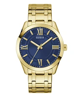 Guess Men's Analog Gold-Tone Stainless Steel Watch, 44mm
