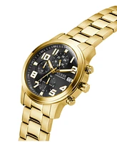 Guess Men's Chronograph Gold-Tone Stainless Steel Watch, 44mm