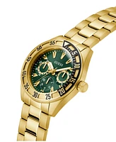 Guess Men's Multifunction Gold Tone Stainless Steel Watch, 44mm