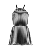Lands' End Plus Crochet Monokini Swim Dress Swimsuit