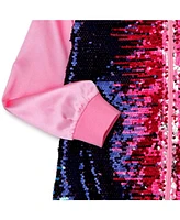 JoJo Siwa Girls Sequin Zip Up Bomber Jacket