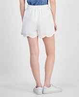 And Now This Women's Embroidered Cutwork Pull-On Shorts, Exclusively at Macy's