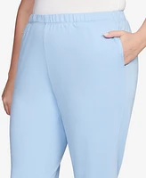 Ruby Rd. Plus Elastic Waist Pull-On French Terry Capri Pants
