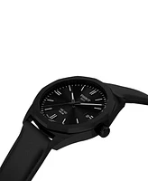 Tissot Men's Swiss Prc 100 Solar Quartz Black Leather Strap Watch 39mm