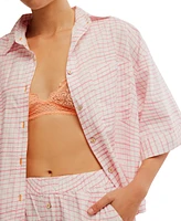 Free People Women's Summer Sleeper Cotton Short-Sleeve Pajama Set