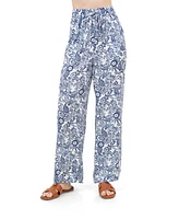 Fever Women's Print Drawstring Pant