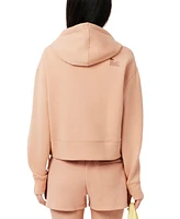 Lacoste Usa Women's Hooded Logo Long-Sleeve Sweatshirt