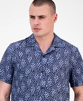 Michael Kors Men's Relaxed-Fit Linen Floral Shirt