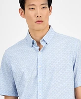 Alfani Men's Signature Geo-Pattern Shirt, Exclusively at Macy's