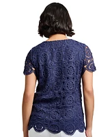 Jones New York Petite Lace T-Shirt