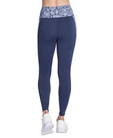 Skechers Women's Go Walk Paisley-Stripe Full-Length Leggings