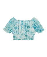 Guess Big Girls Chiffon Flutter Sleeve Top