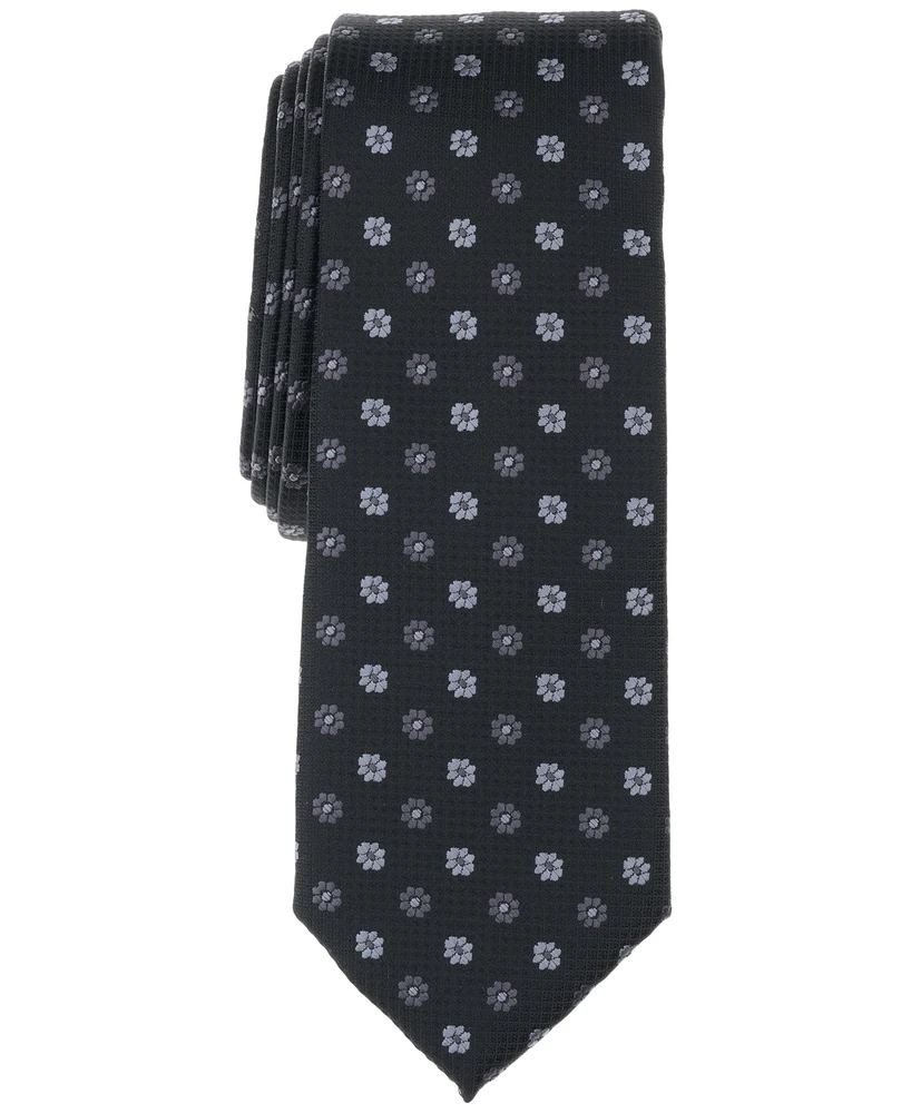 Bar Iii Men's Argyle Floral Medallion Tie, Exclusively at Macy's