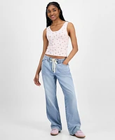 Celebrity Pink Juniors' Drawstring Bootcut Jeans