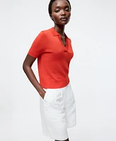 French Connection Women's Sergio Short-Sleeve Polo Top