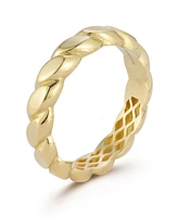 Rachel Zoe Fine Jewelry 14K Gold Braided Band Ring