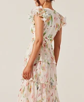 Astr the Label Women's Emporia Floral Print Tiered Maxi Dress