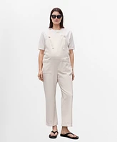 Mango Women's Maternity Denim Dungarees